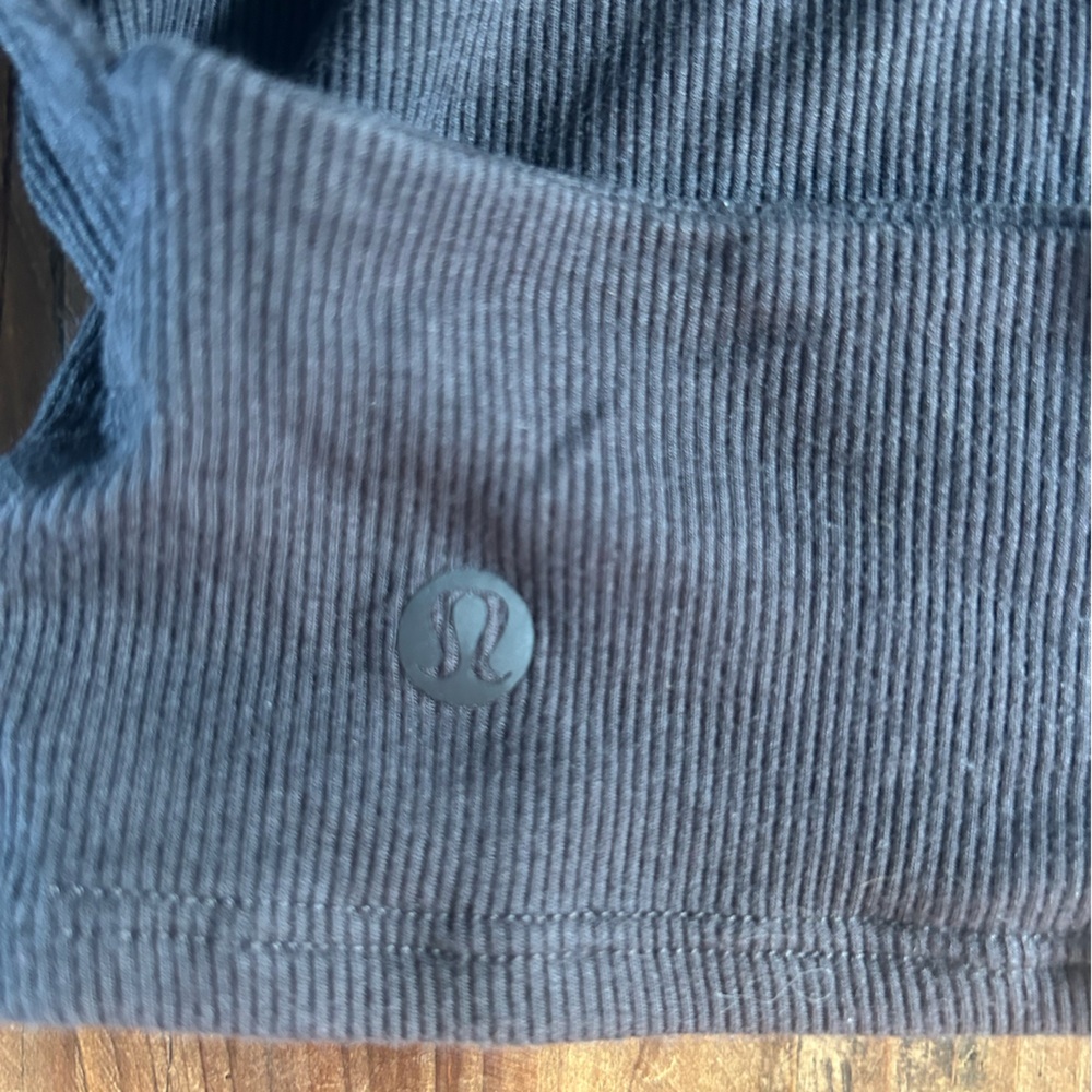 Lululemon Women's Black Long Sleeve Open Back Mock Neck Top - Picture 6 of 10